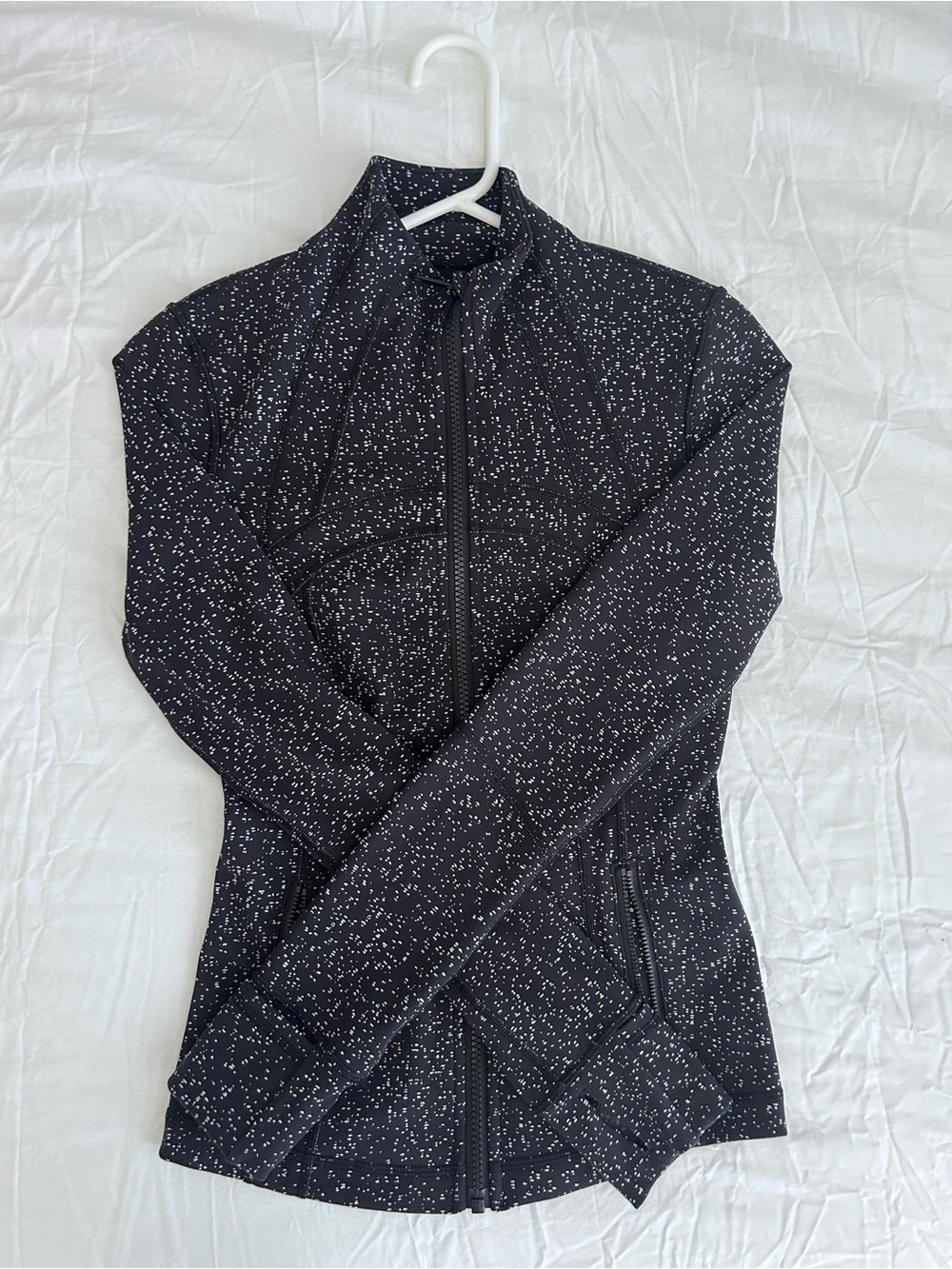 lululemon athletica Black with White Speckle Full-Zip Jacket